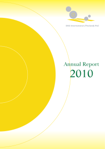 Annual Report - DSG International (Thailand)