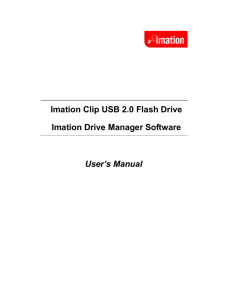 Imation Clip USB 2.0 Flash Drive Imation Drive Manager Software