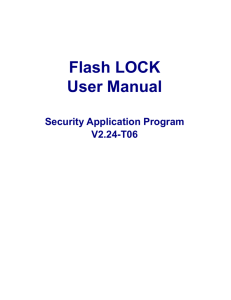 Flash LOCK User Manual