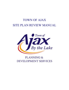 Town of Ajax Site Plan Review Manual