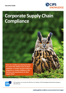 Corporate Supply Chain Compliance