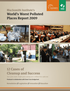 12 Cases of Clean Up and Success World Worst Polluted Places