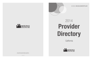 2014 Provider Directory