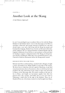 Another Look at the !Kung - University of California Press
