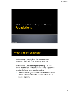 Definition 1: Foundation