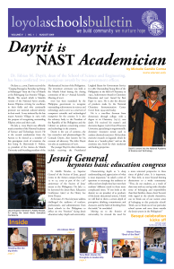 Loyola Schools Bulletin Volume 5, Issue #1