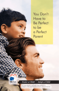 N.C. DHHS: You Don't Have to Be Perfect to be a Perfect Parent