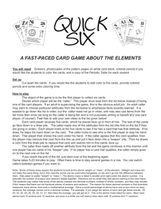 A FAST-PACED CARD GAME ABOUT THE ELEMENTS