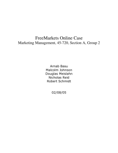 FreeMarkets Online Case