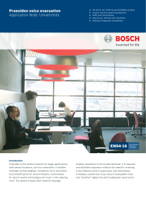 Universities - Bosch Security Systems