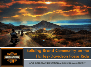 Building Brand Community on the Harley