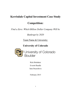 Kerrisdale Capital Investment Case Study