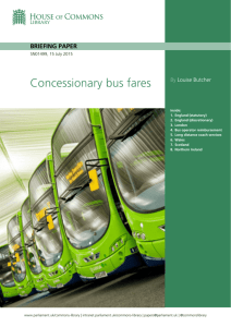 Concessionary bus fares