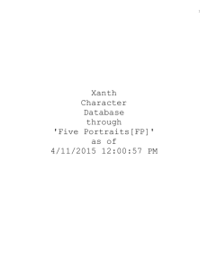 Xanth Character Database