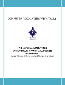 computer accounting with tally