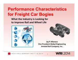 Performance Characteristics for Freight Car Bogies