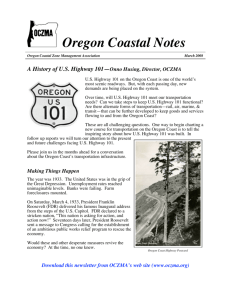 Oregon Coastal Notes "A History of Highway 101"