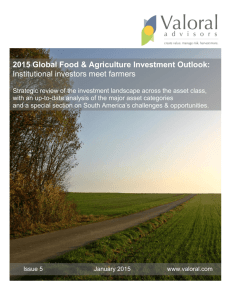 2015 Global Food & Agriculture Investment Outlook