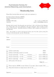 Membership form in PDF form.