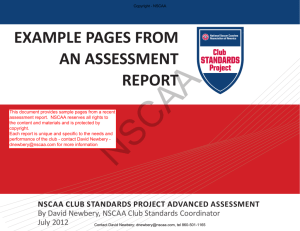EXAMPLE PAGES FROM AN ASSESSMENT