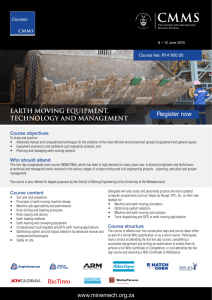 Earth Moving Equipment, Technology