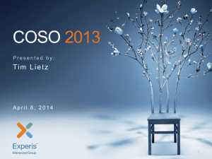 COSO 2013 Framework