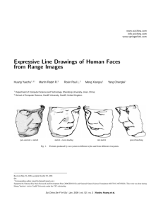 Expressive Line Drawings of Human Faces from