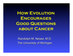 How Evolution Encourages Good Questions About Cancer.pptx