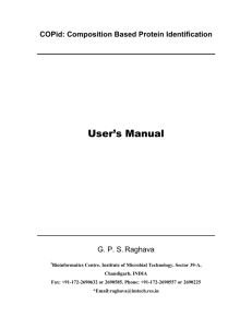 user manual for COPid - Institute of Microbial Technology