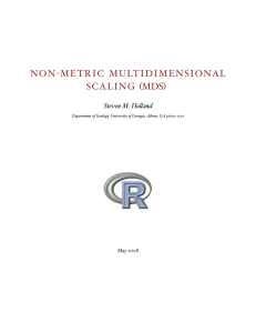 non-metric multidimensional scaling (mds)