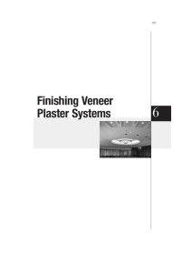 Finishing Veneer Plaster Systems