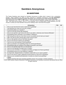 Printable 20 Questions - Alberta Gamblers Anonymous