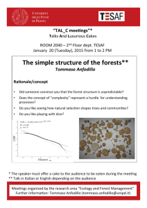 Flyer The simple structure of the forests