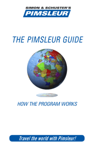 the pimsleur guide