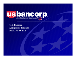U.S. Bancorp Equipment Finance BILL PURCELL