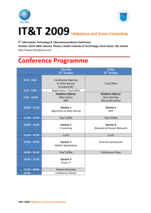Conference Programme - Dublin Institute of Technology