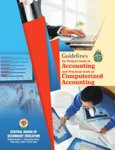 Guidelines on Project Work (Accountancy)