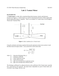 Lab 2: Venturi Meter