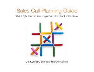 Sales Call Planning Guide