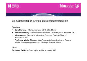 3a: Capitalising on China's digital culture explosion