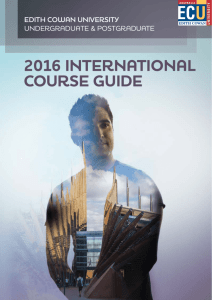 2016 International Course Guide for Edith Cowan University