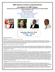 MSIT Spring Lunchtime Leadership Series Leveraging Your MSIT