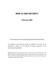WEB 2.0 AND SECURITY