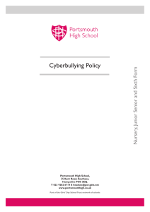 Cyber-bullying Policy - Portsmouth High School