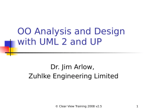 OO Analysis and Design with UML and USDP