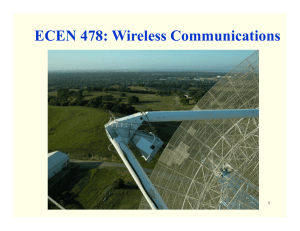 ECEN 478: Wireless Communications