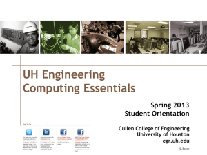 UH Engineering Computing Essentials