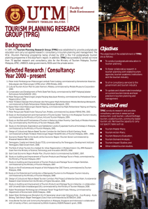 tourism planning research group (tprg)