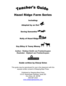 Hazel Ridge Farm Series Teachers Guide