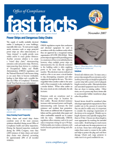 Fast Facts - Power Strips and Dangerous Daisy Chains